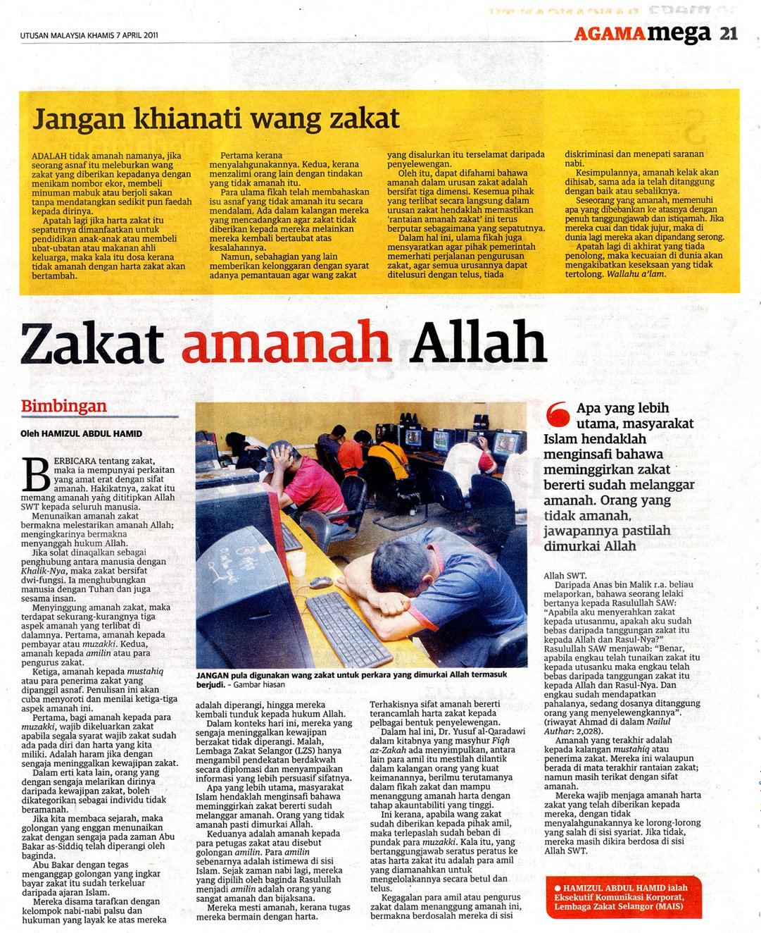 ZAKAT AMANAH ALLAH - Lembaga Zakat Selangor