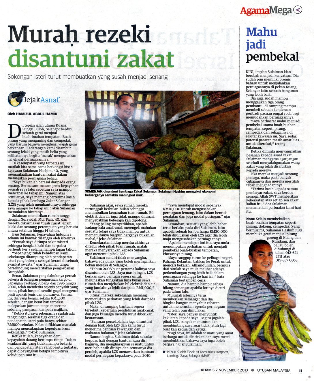 MURAH REZEKI DISANTUNI ZAKAT - Lembaga Zakat Selangor