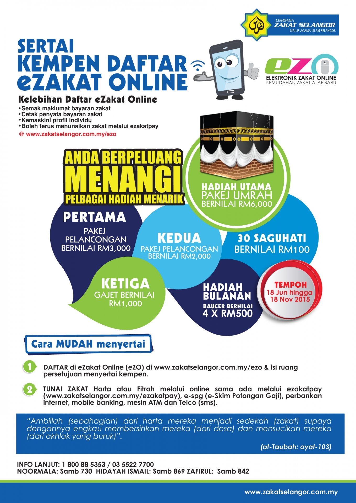 Kempen Daftar eZakatONLINE - Lembaga Zakat Selangor