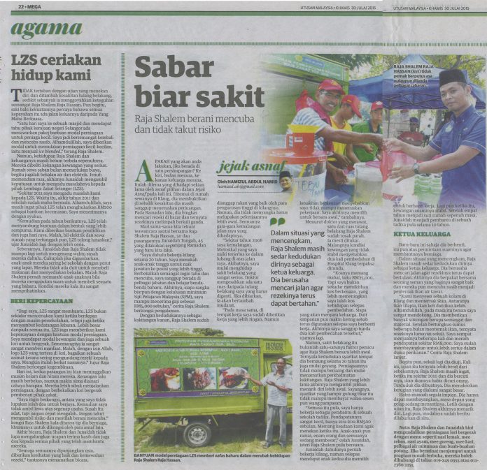 SABAR BIAR SAKIT - Lembaga Zakat Selangor