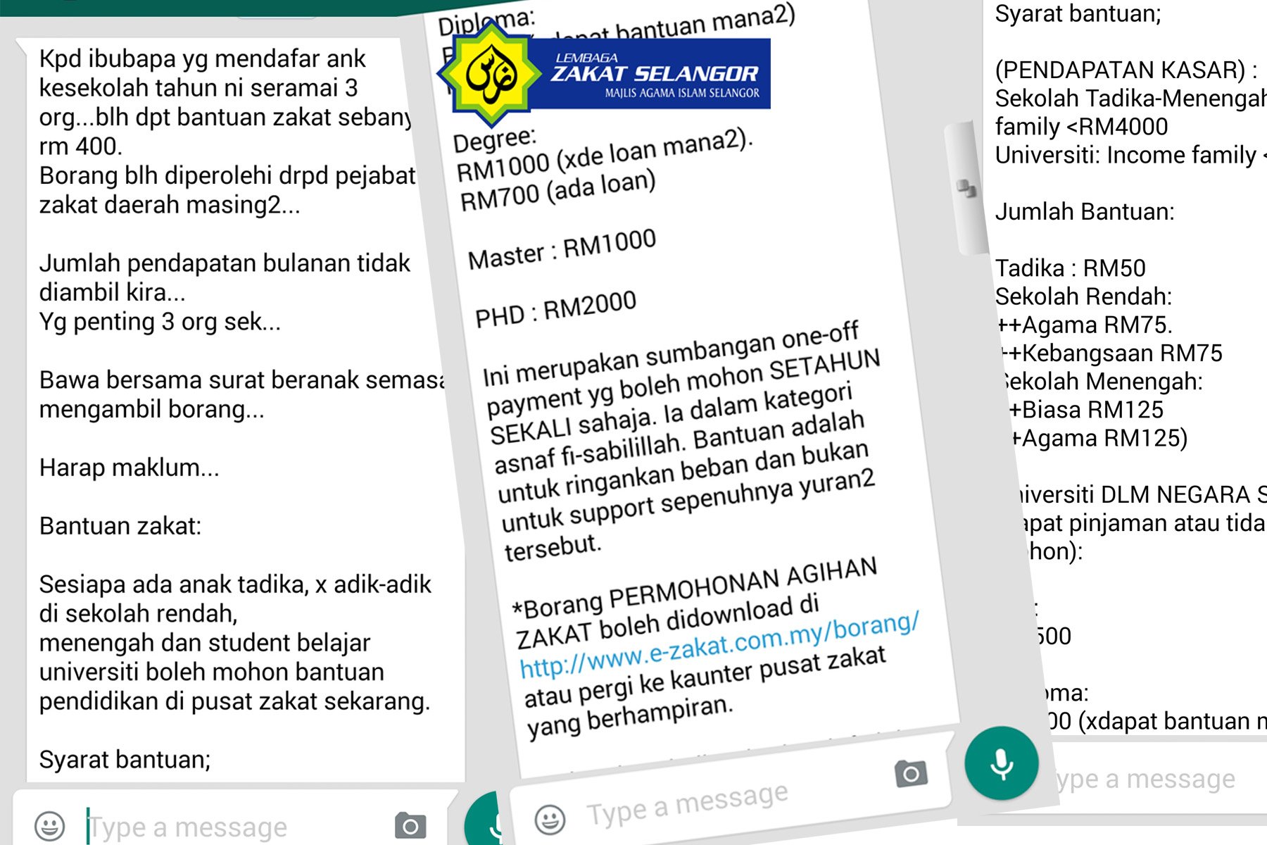 MAKLUM BALAS LZS BERKENAAN VIRAL BANTUAN UMUM PELAJARAN 