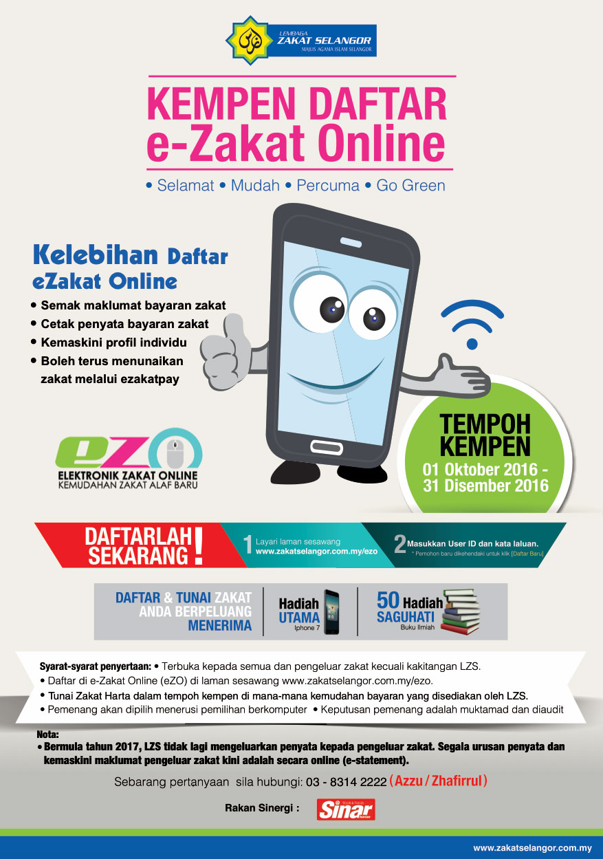 Kempen Daftar E-Zakat ONLINE - Lembaga Zakat Selangor