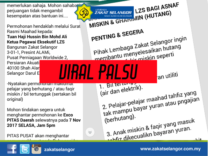 TULAR WHATSAPP BANTUAN ZAKAT ASNAF MISKIN & GHARIMIN 