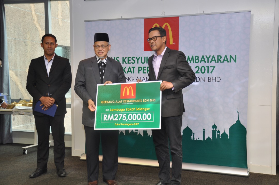 Zakat Selangor Terima Zakat Perniagaan McDonald's Malaysia 