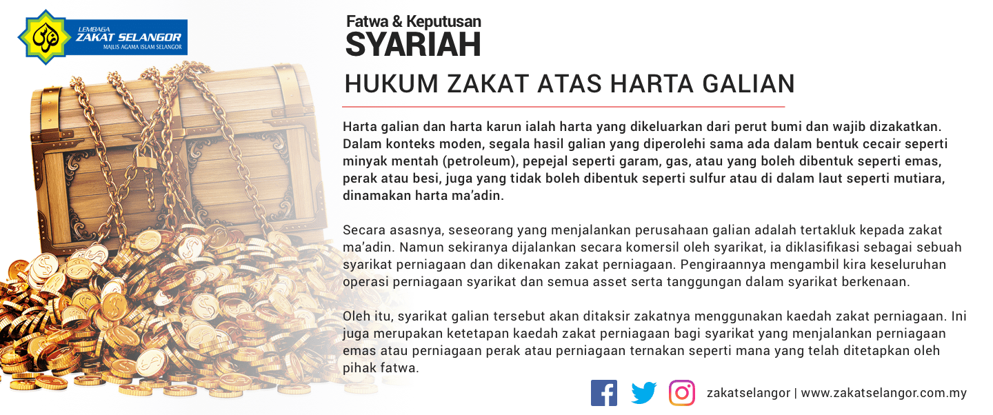 Hukum Zakat Atas Harta Galian - Lembaga Zakat Selangor