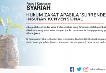 Hukum Zakat Apabila 'Surrender' Insuran Konvensional