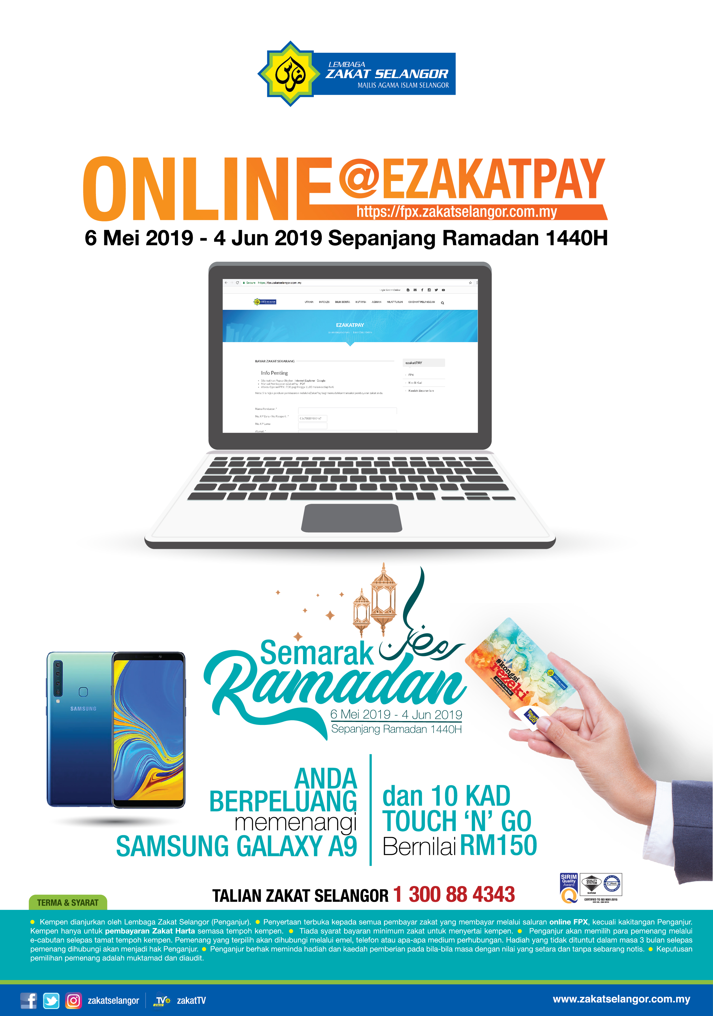 bayar zakat online selangor